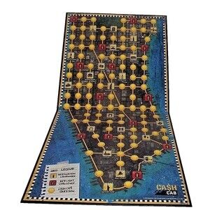 NYC Cash Cab Game Manhattan New York City Replacement Board ONLY Wall Decor